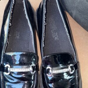 Rachel Zoe Shiny Black Patent Loafers